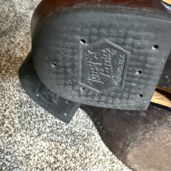 Tony Lama Men's Tan and Black Western Boots - Picture 7 of 14